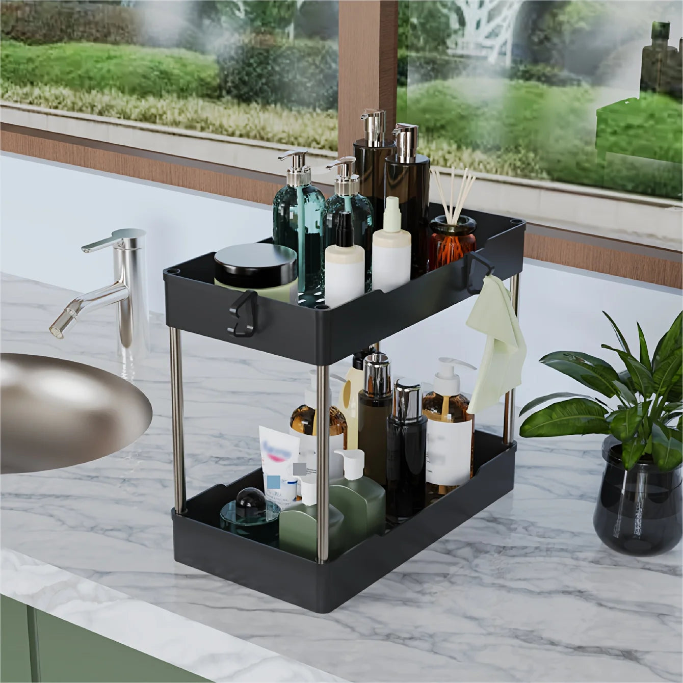 3pcs Under Bathroom Sink Organizers