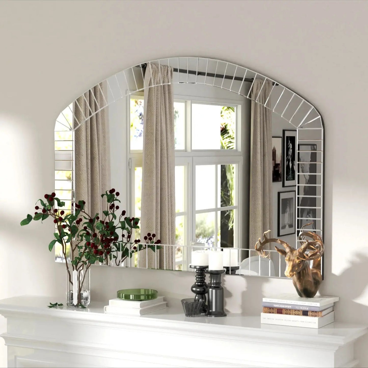 Large Arched Wall Mirror