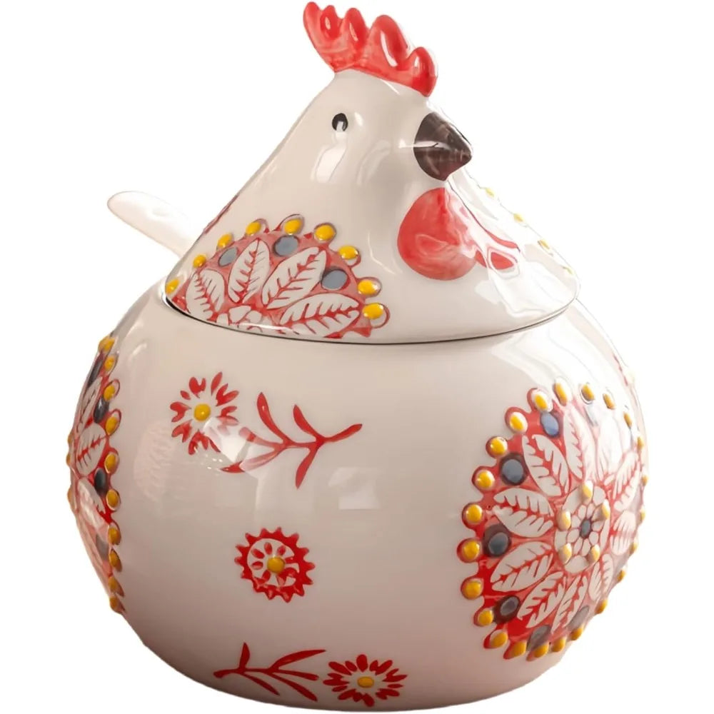 13oz Farmhouse Chicken Salt Jar