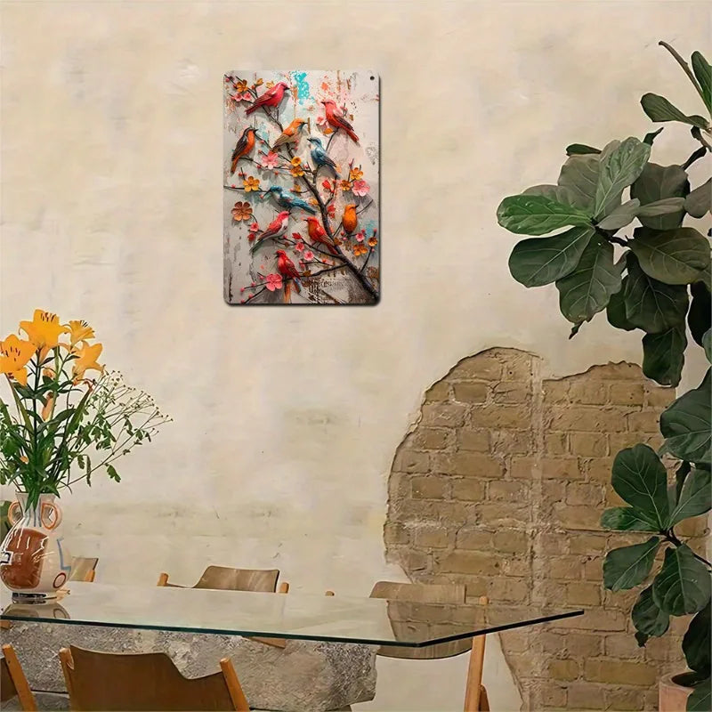 Metal Chicken Decorative Sign