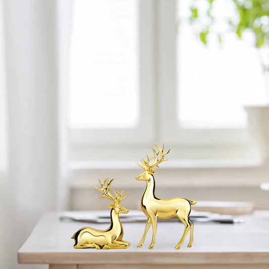 Handcrafted Wooden Deer Figurine