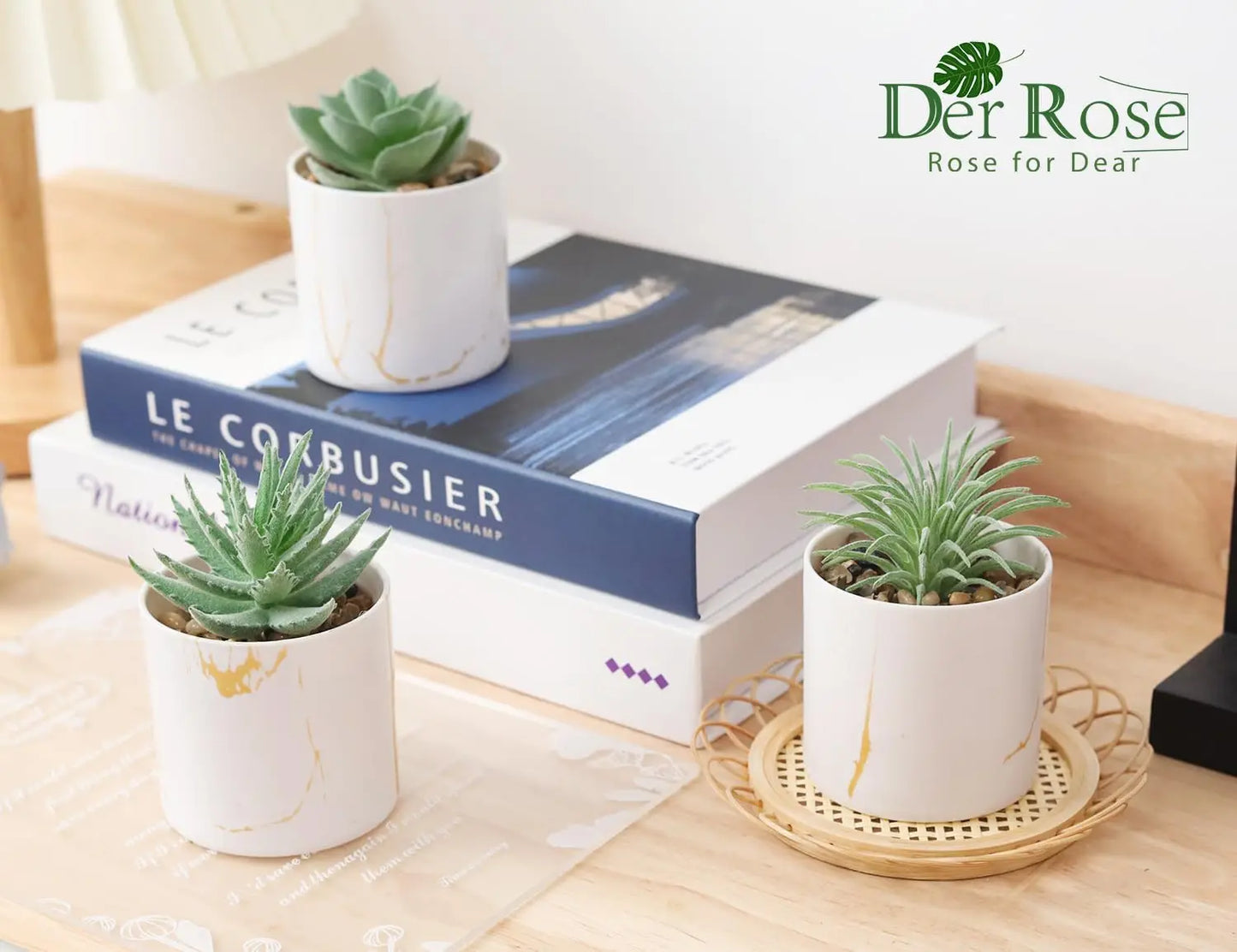3 Pack Small Fake Plants