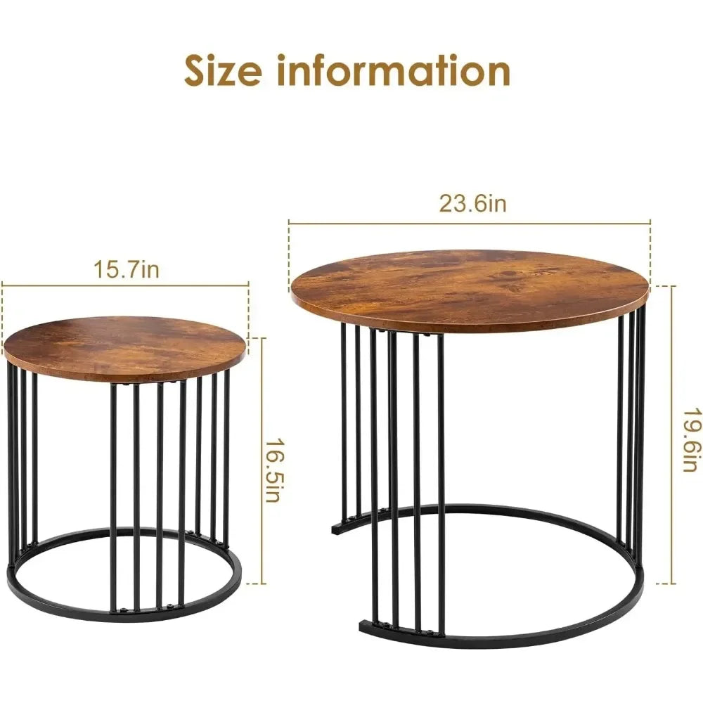 Nesting Coffee Table Set of 2