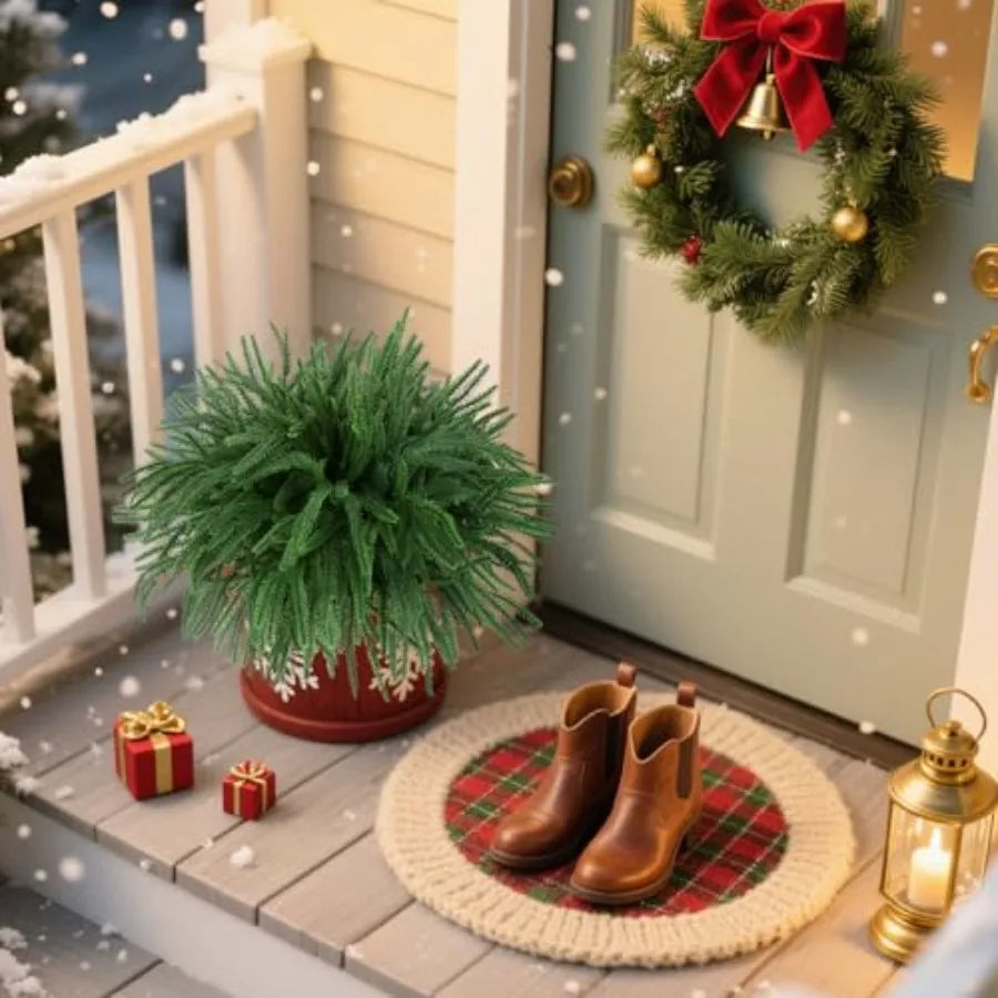 12 Pcs Artificial Norfolk Pine Branches