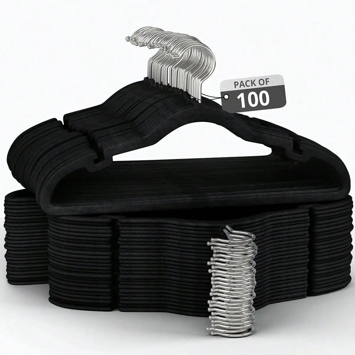 100 Pack Velvet Hanger