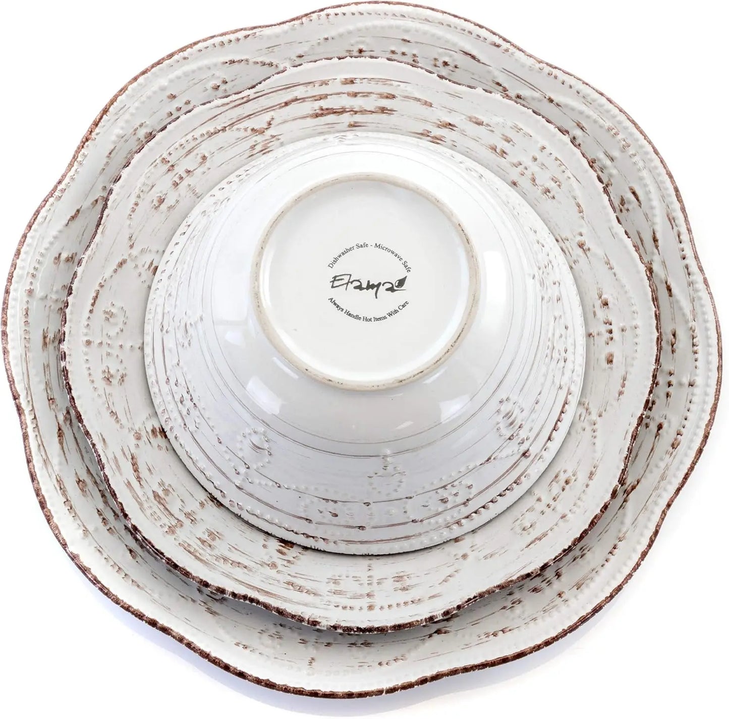 Rustic Birch  Stoneware Set