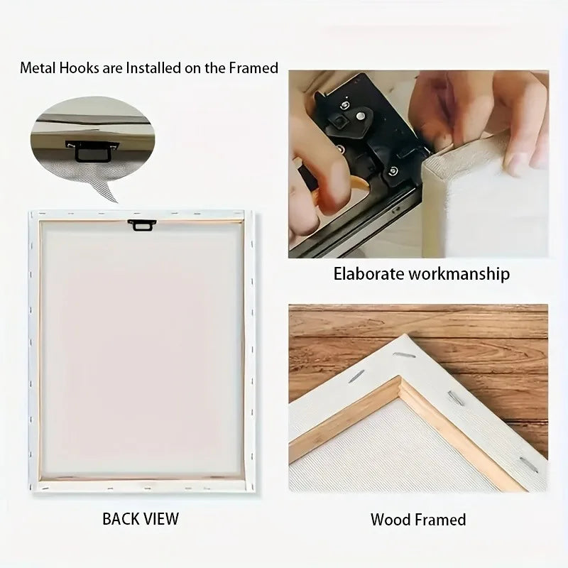 3 Framed Modern Medieval Flower Art Collection
