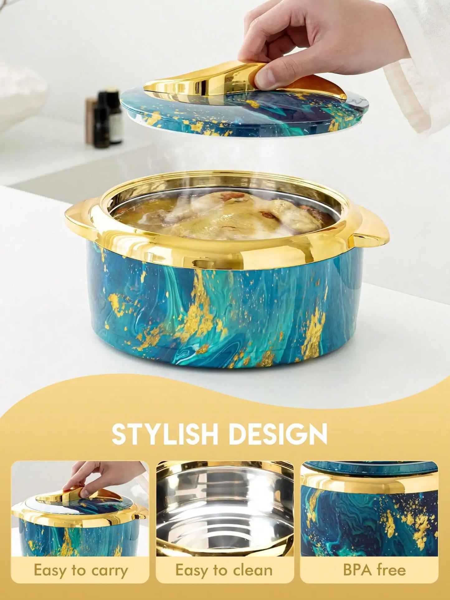 3pcs Golden Touch Food Warmer