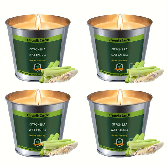 4pcs Outdoor Citronella Candles