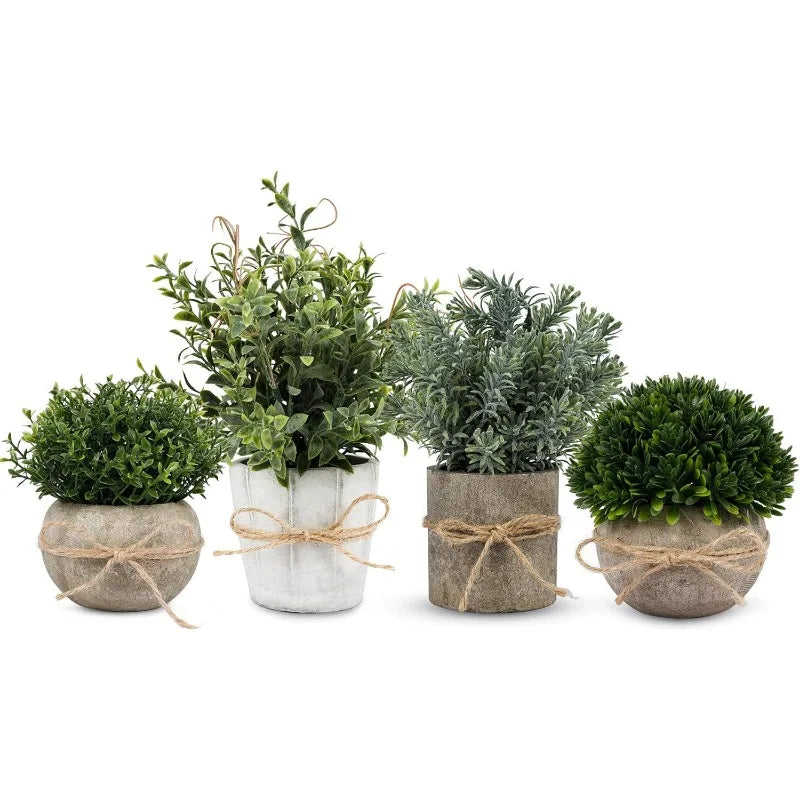 4Pack Small Fake Plants