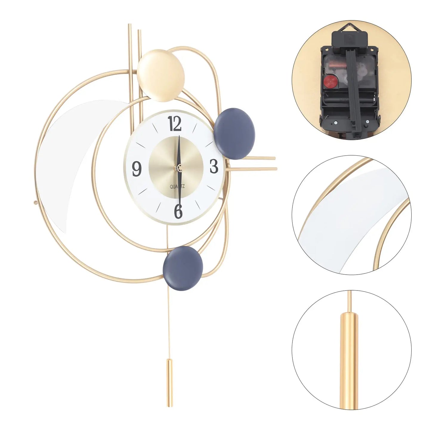 Large Metal  Wall Clock