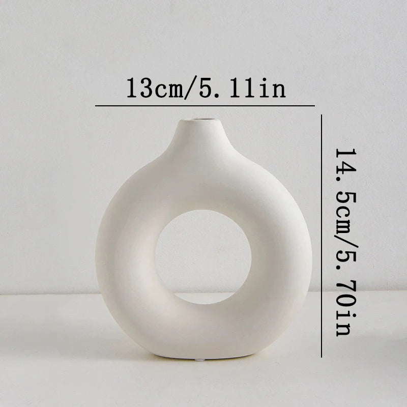 Nordic White Flower Vase