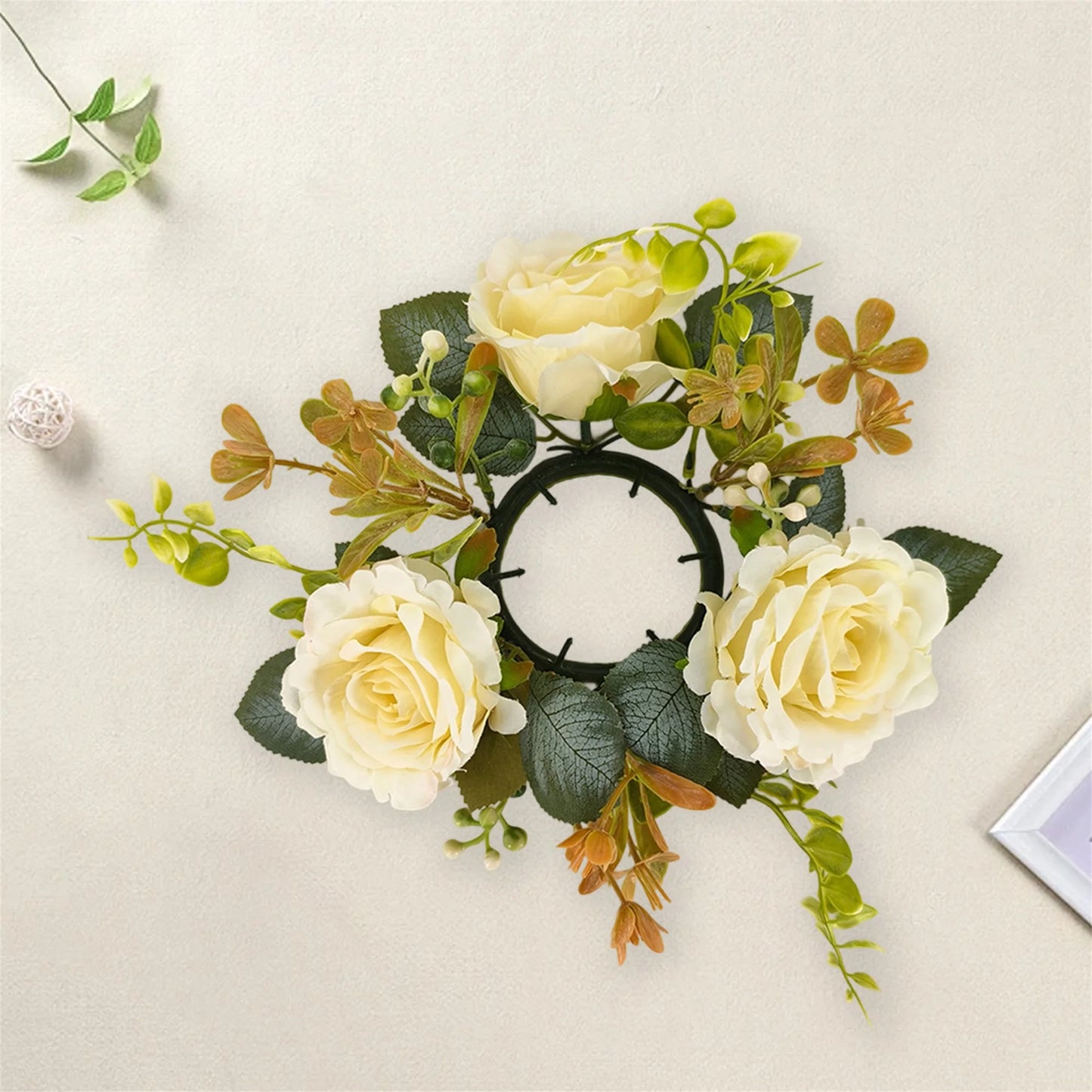 Rose Flower Candle Rings