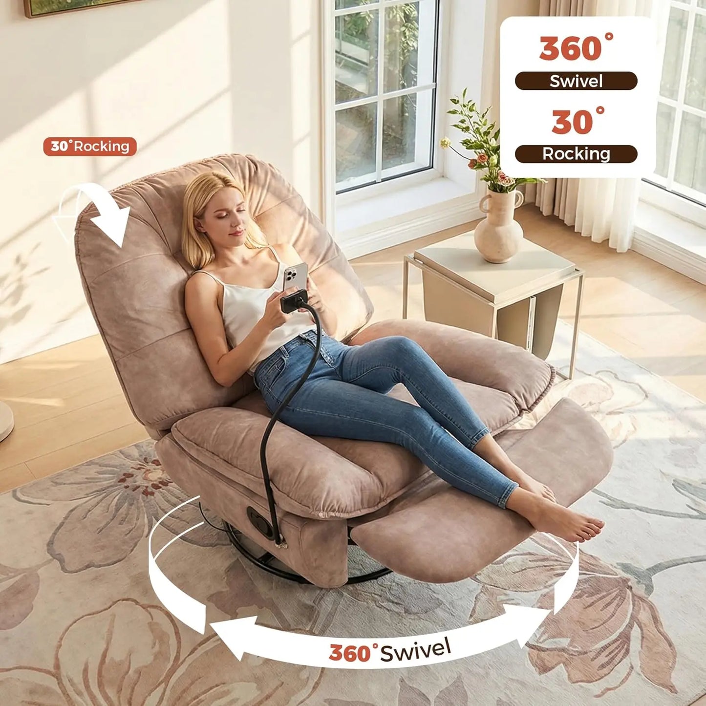 Swivel Rocker Recliner Chair