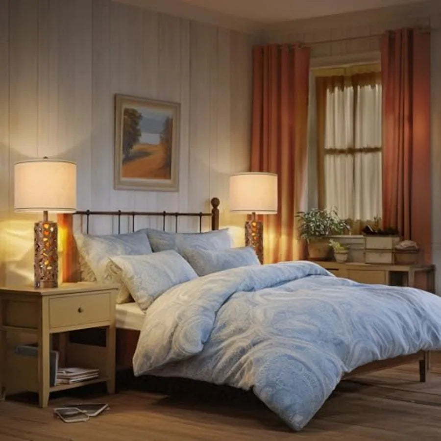 Set of 2 Farmhouse Table Lamps