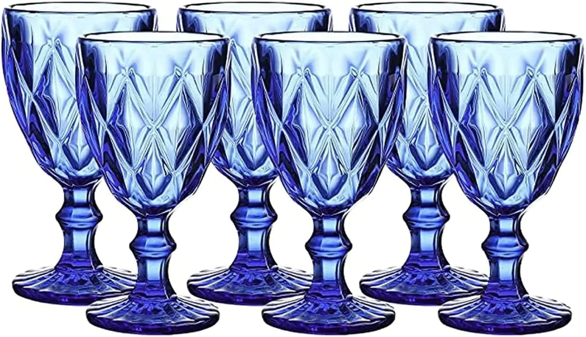 Colored Glass Drinkware Set of 6