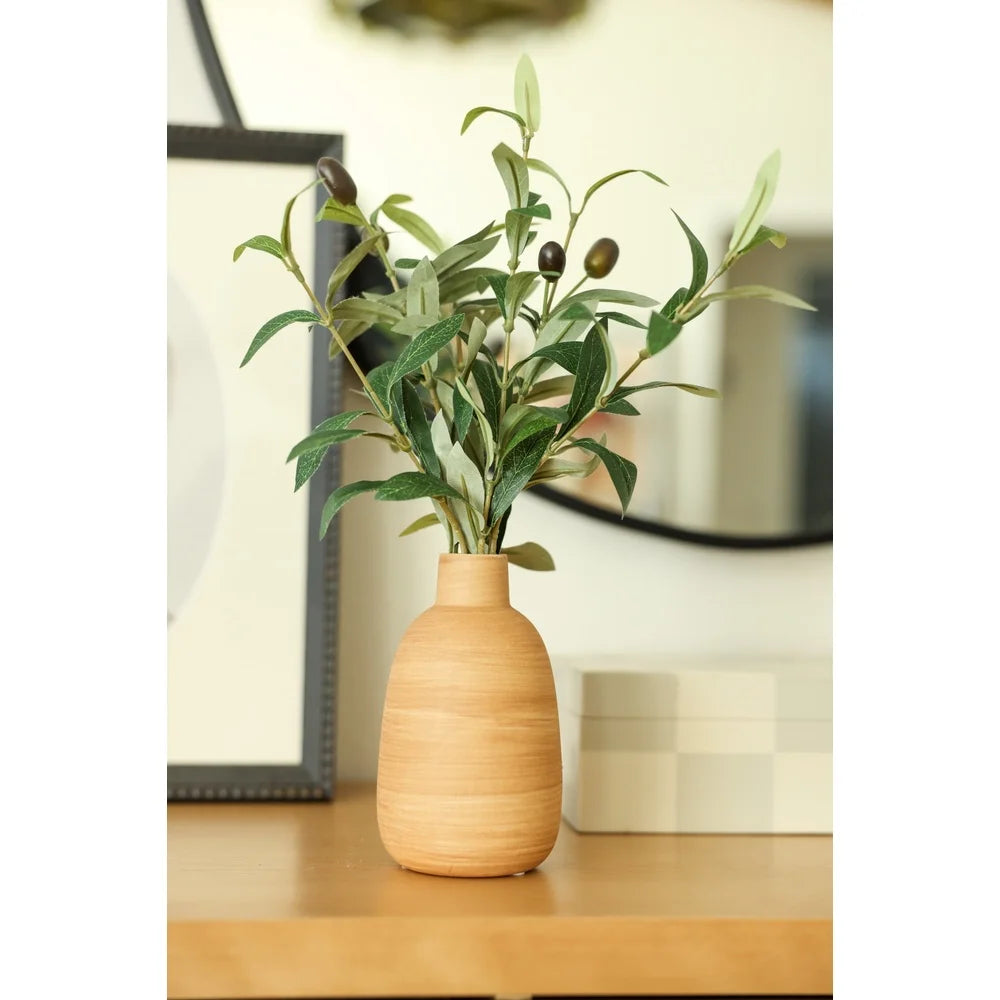 15 Inch Artificial Olive Potted Plant