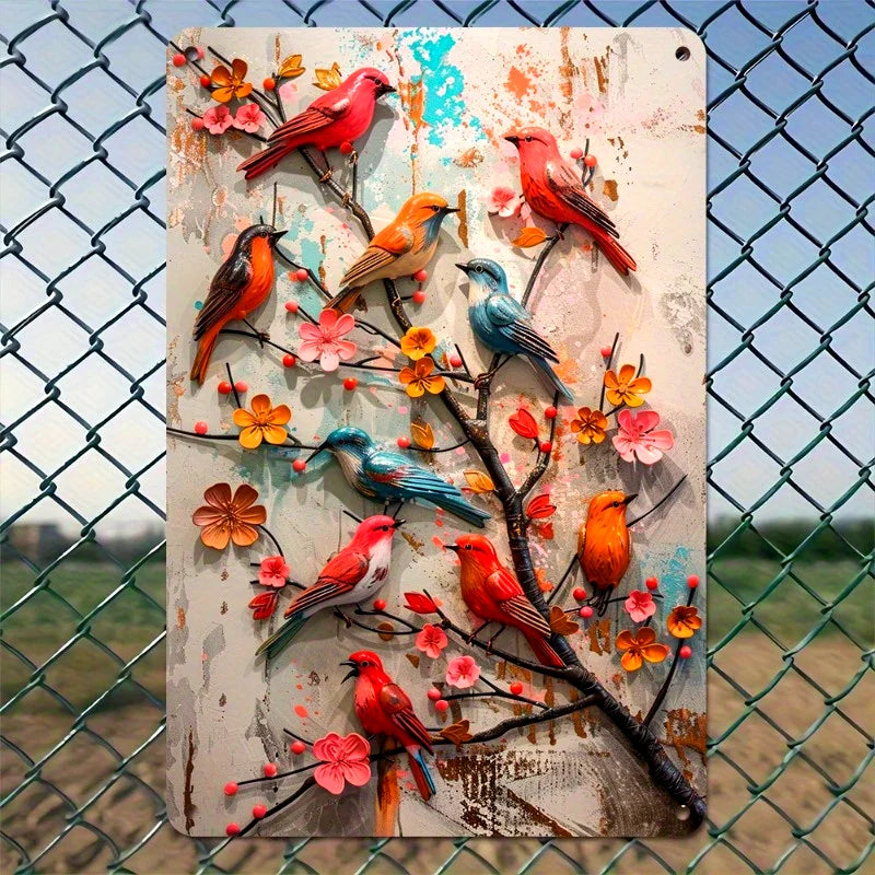 Metal Chicken Decorative Sign