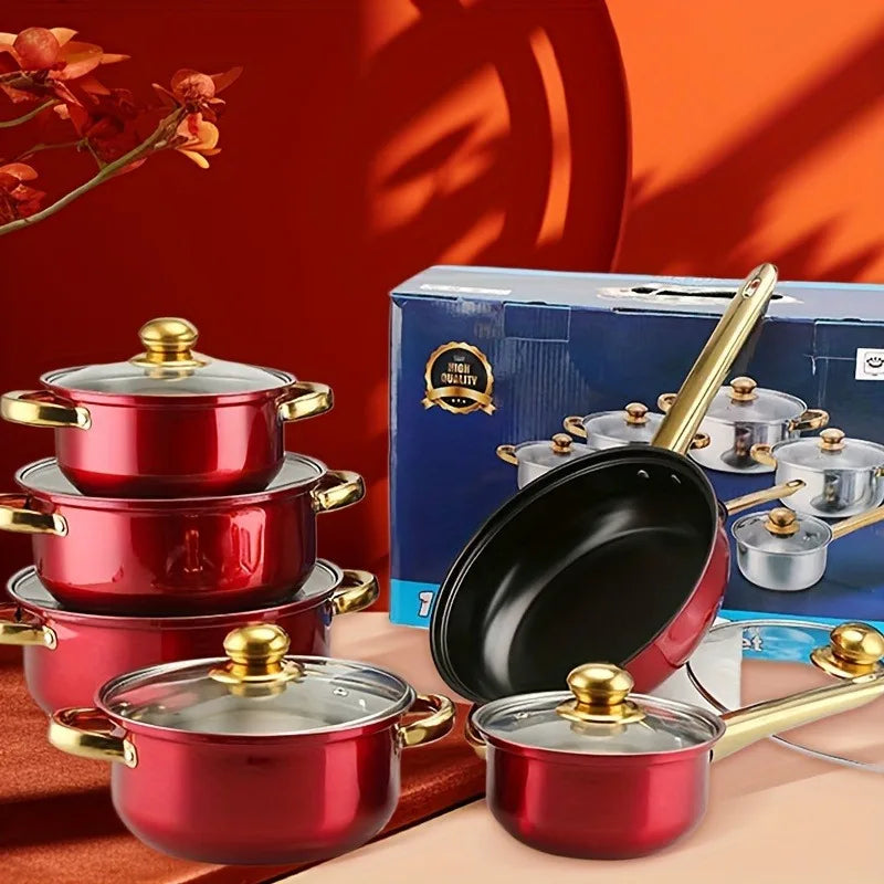 Red Cookware Set