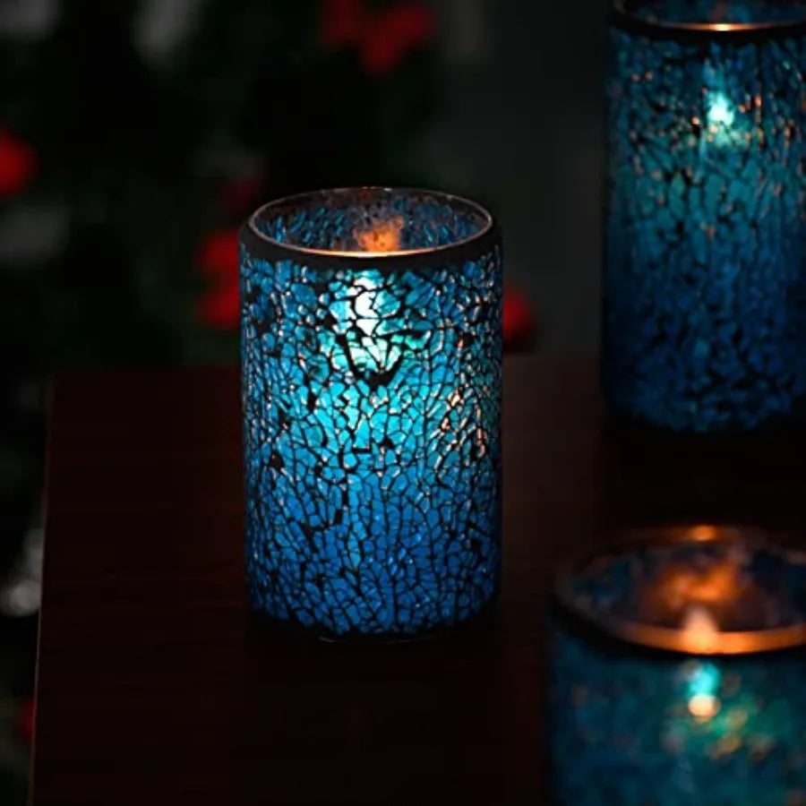 LED Mosaic Flameless Candle