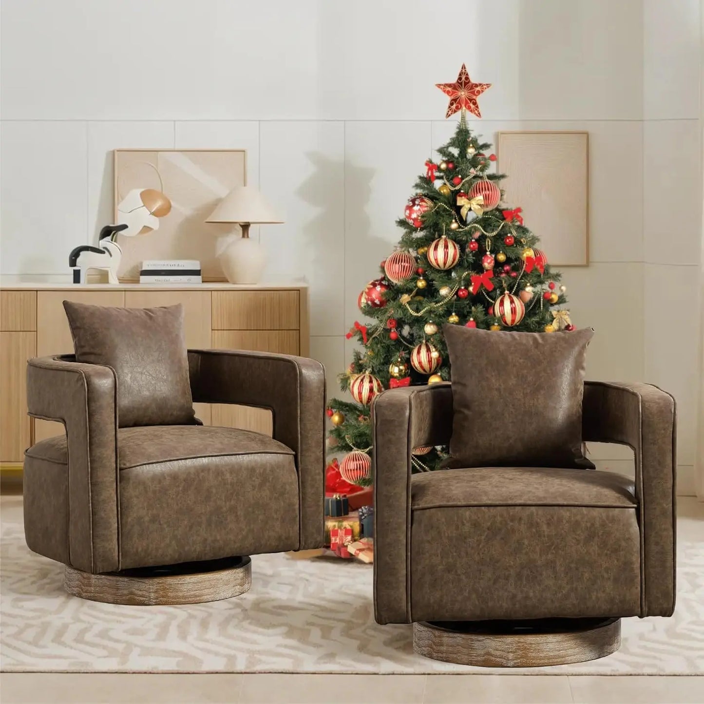 Swivel Accent Chair Set of 2