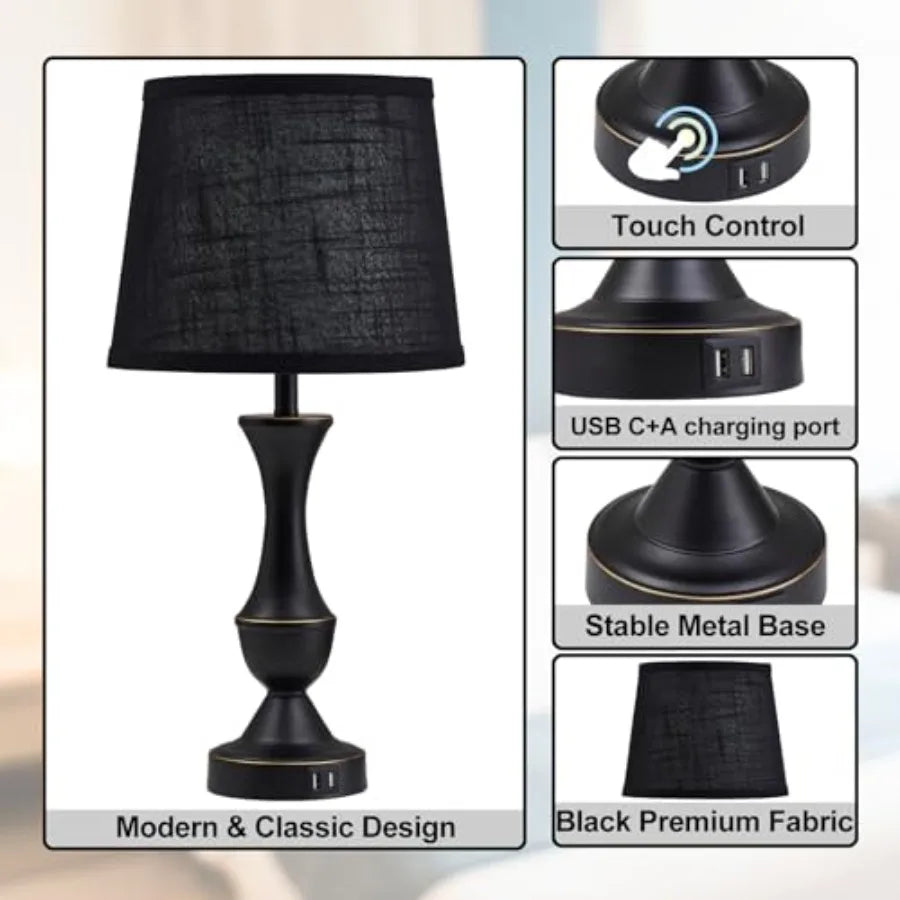 Touch Table Lamps Set of 2