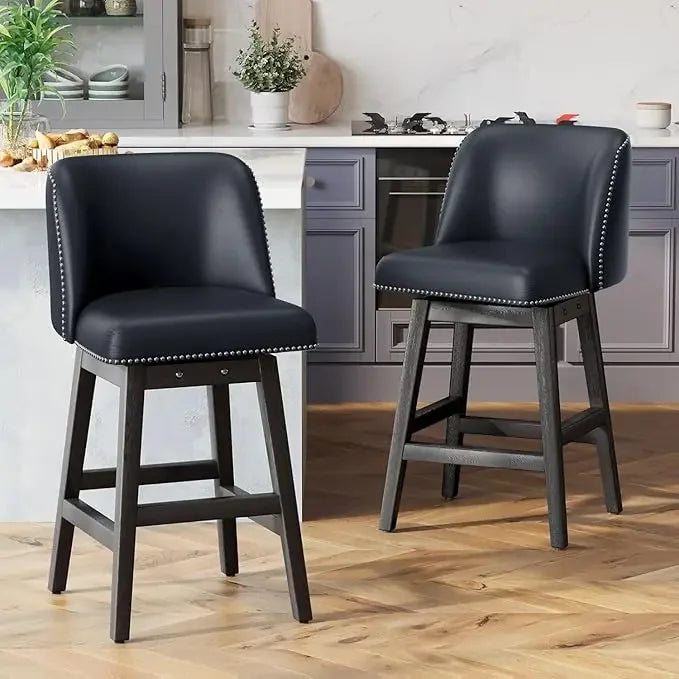 Bar Stools Set of 4, 26" Swivel Counter Height