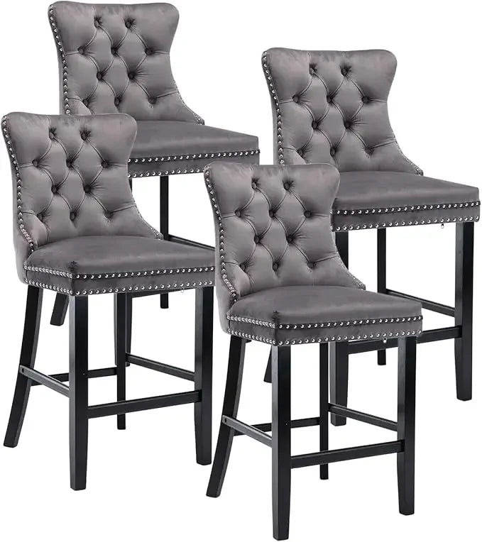 Counter Height Bar Chairs Set of 4,