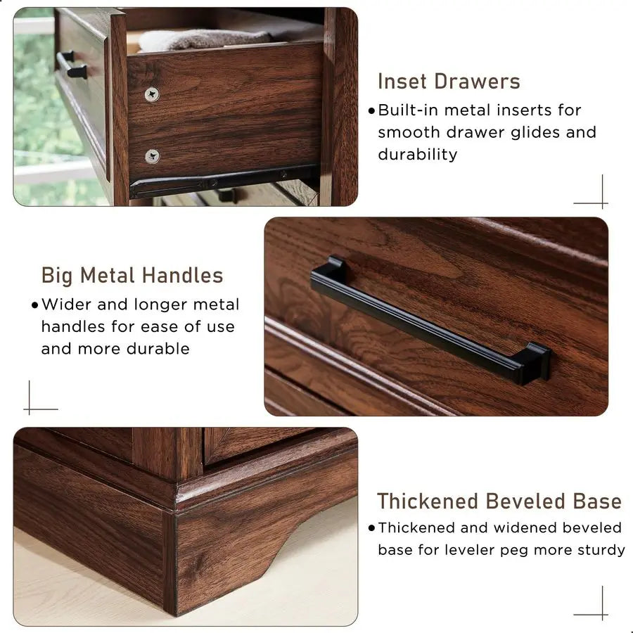 7 Drawer Farmhouse Dresser