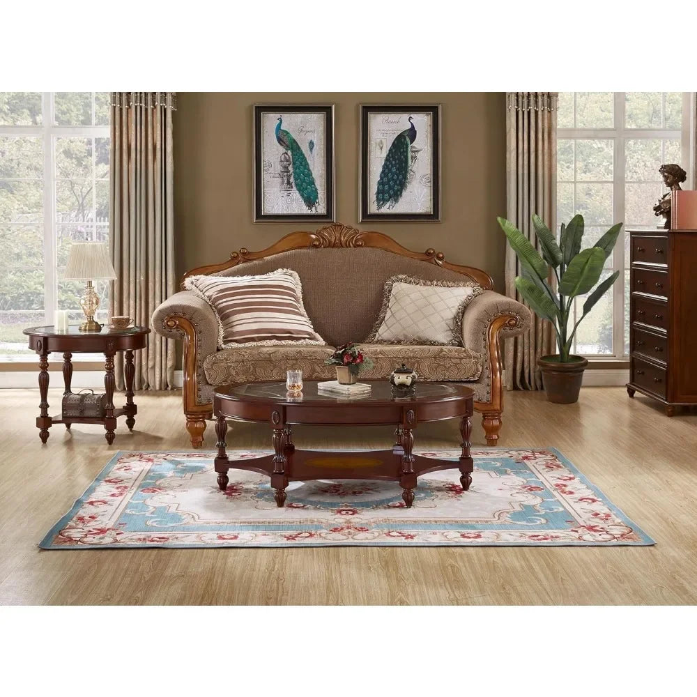 Vintage Wood Coffee Tables Set