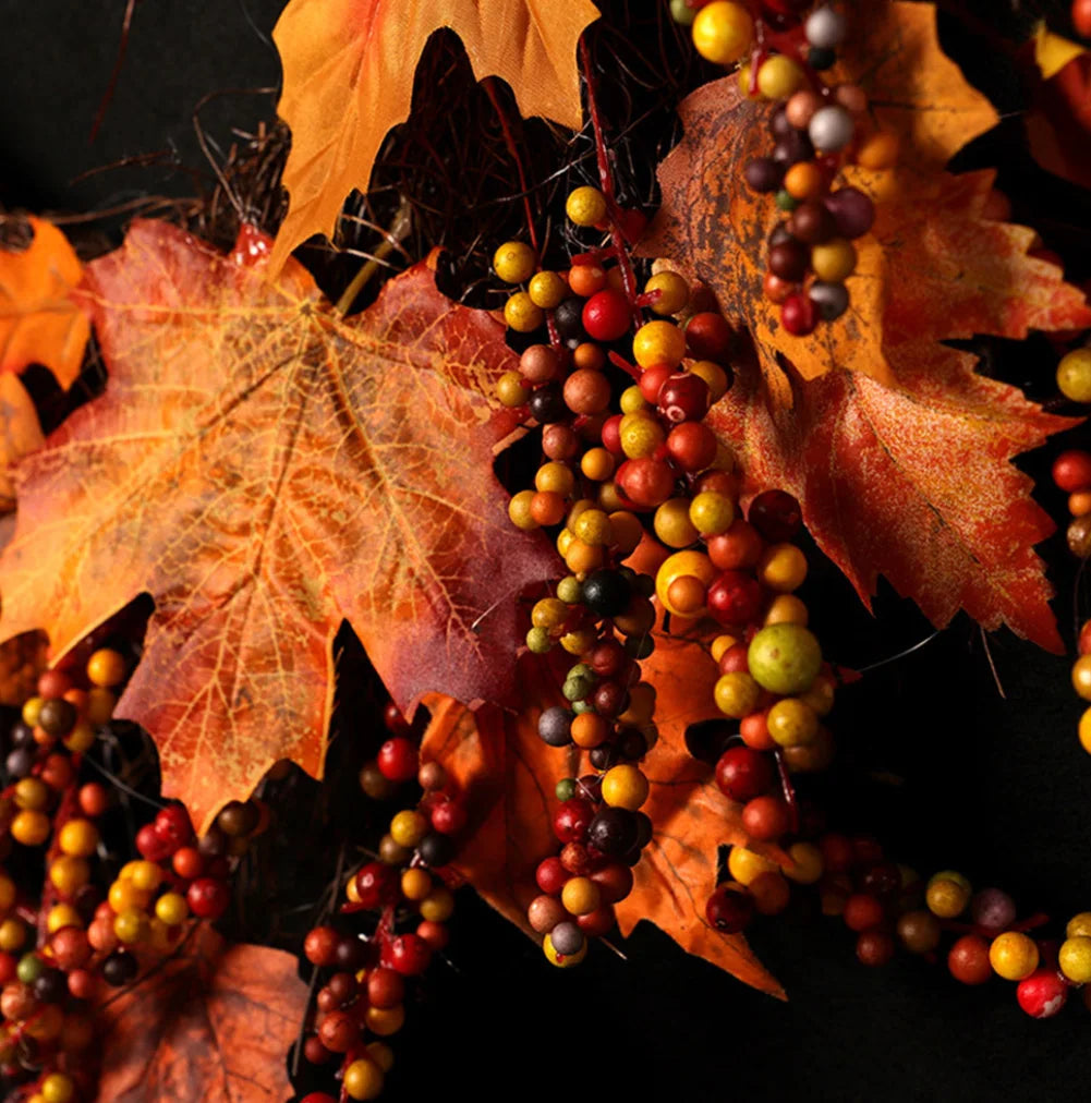 Berries & Maple Leaf Wreath