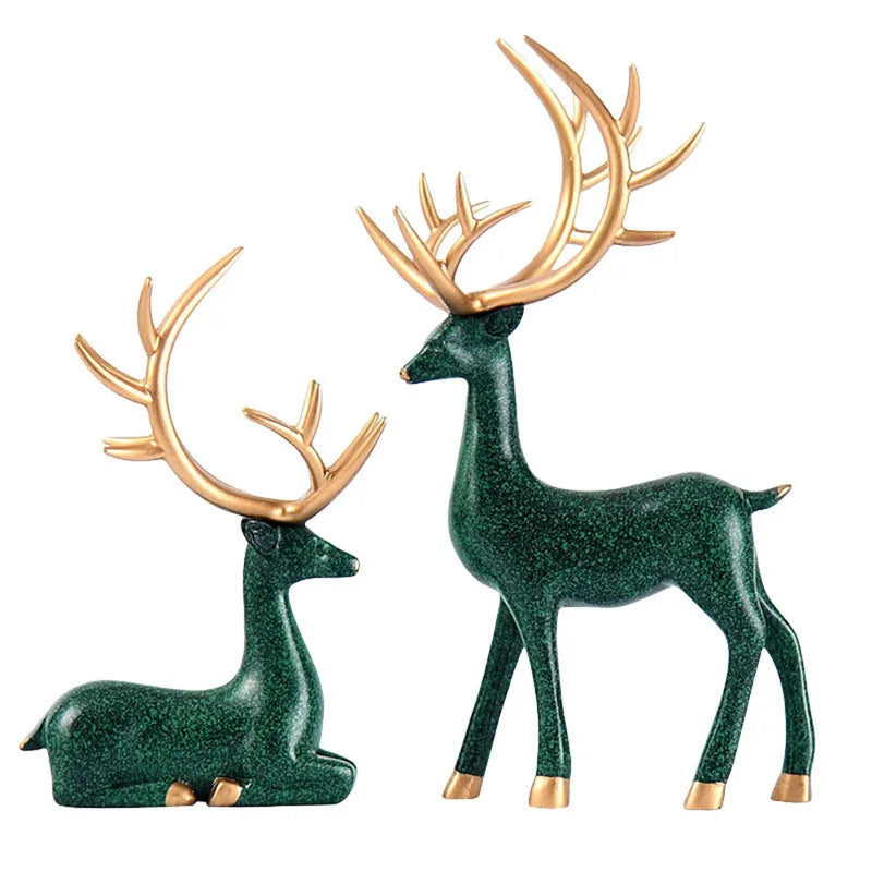 Handcrafted Wooden Deer Figurine