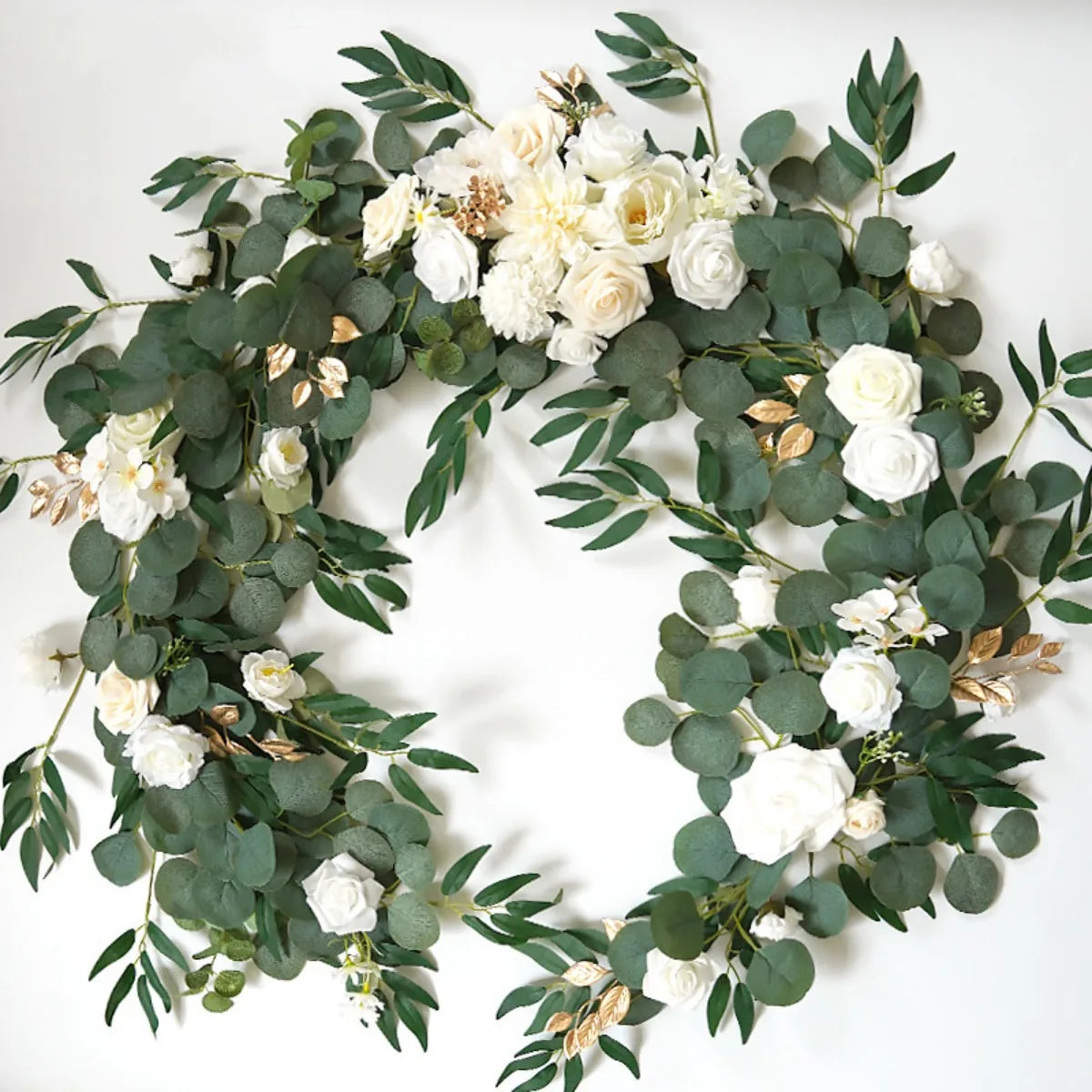 Eucalyptus Garland with Flowers