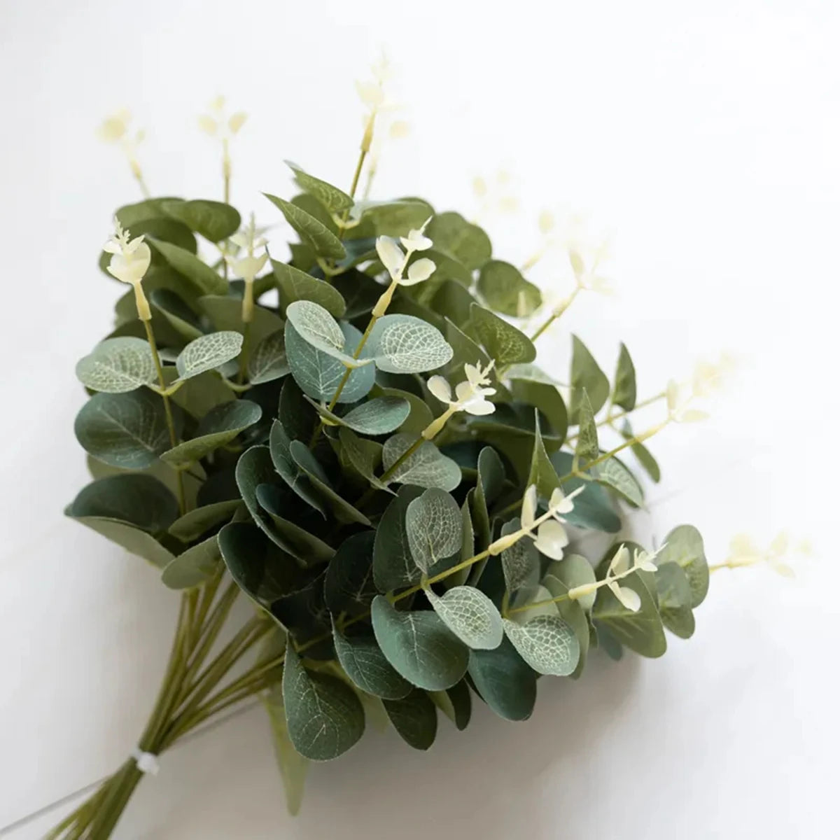 20PCS Silk Eucalyptus Fake Plants