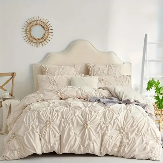 3pcs Flower Quilt Cover Set