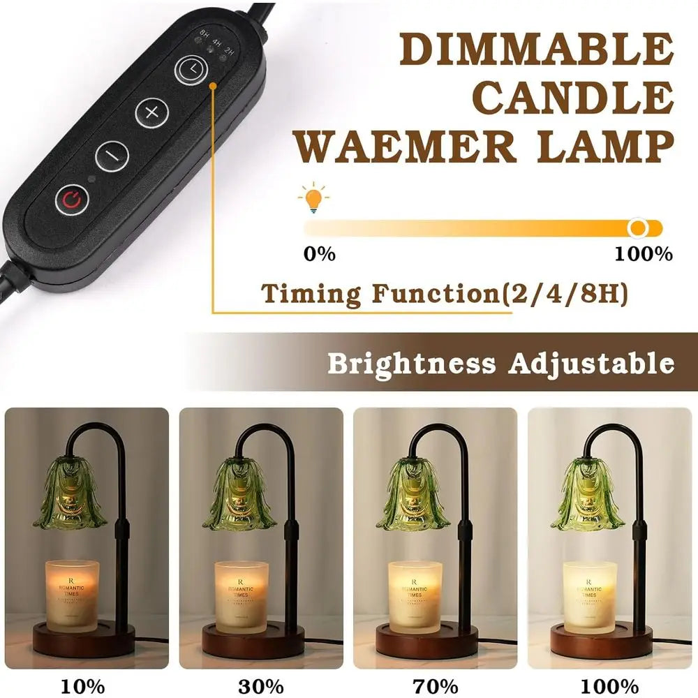 Green Candle Warmer Lamp