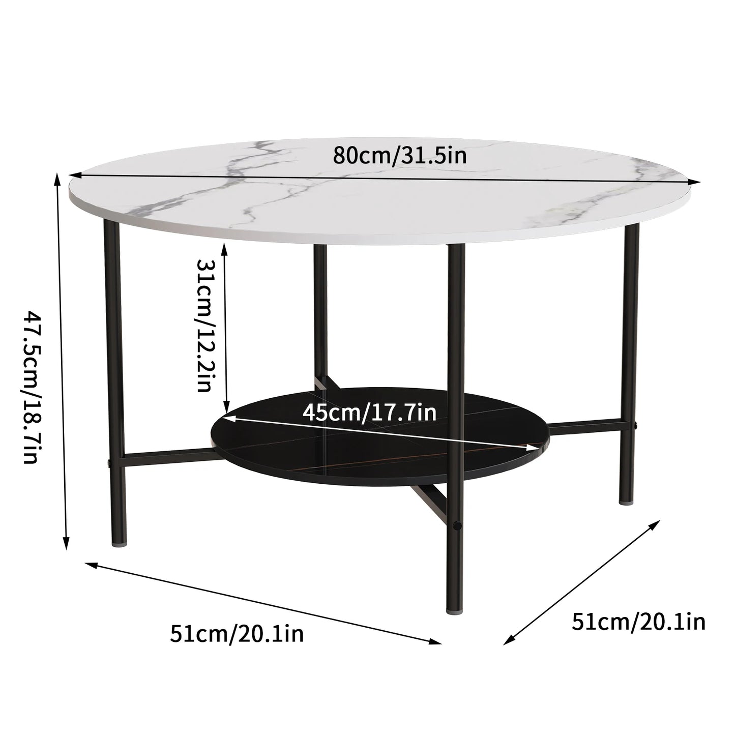 Round Marble Coffee Table