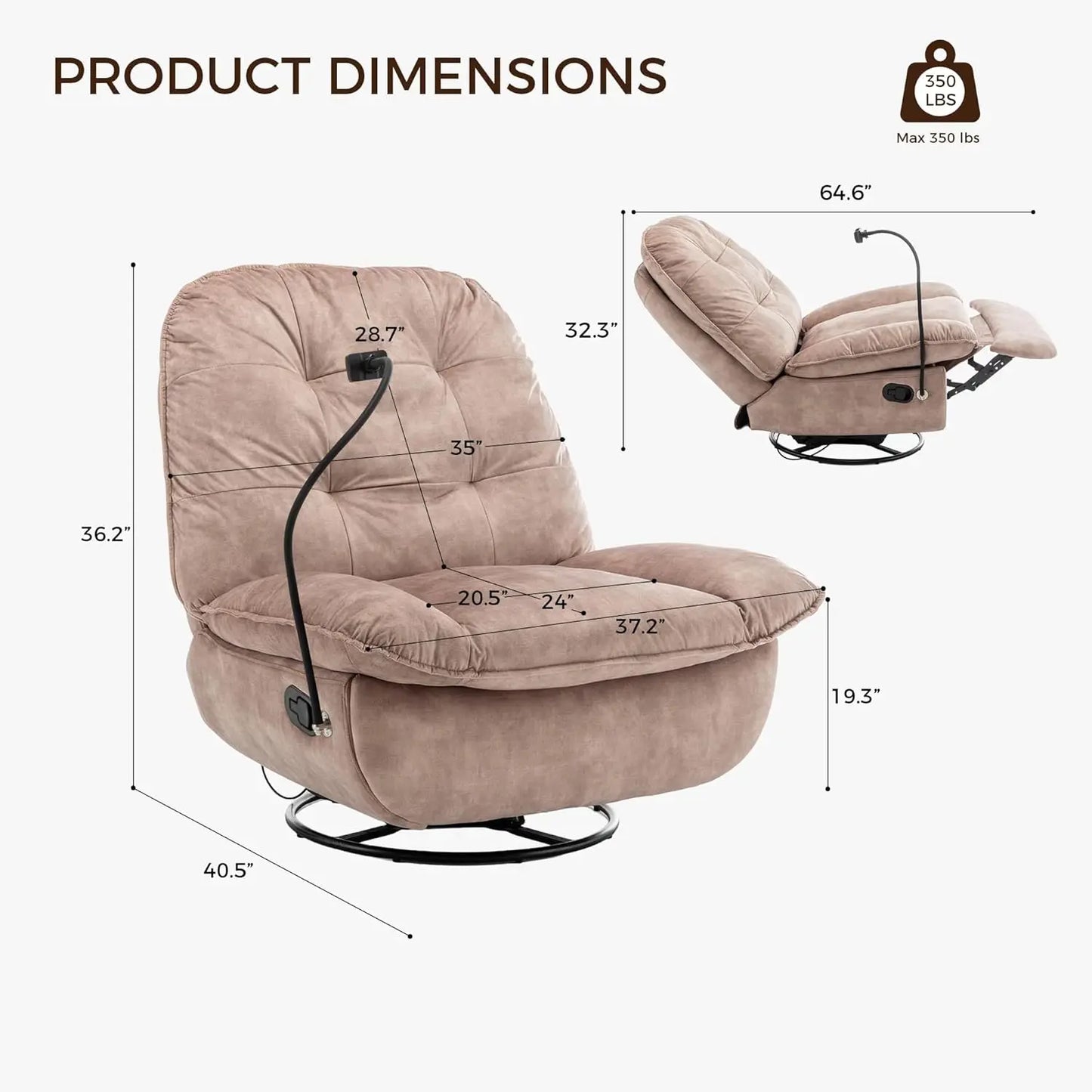 Swivel Rocker Recliner Chair