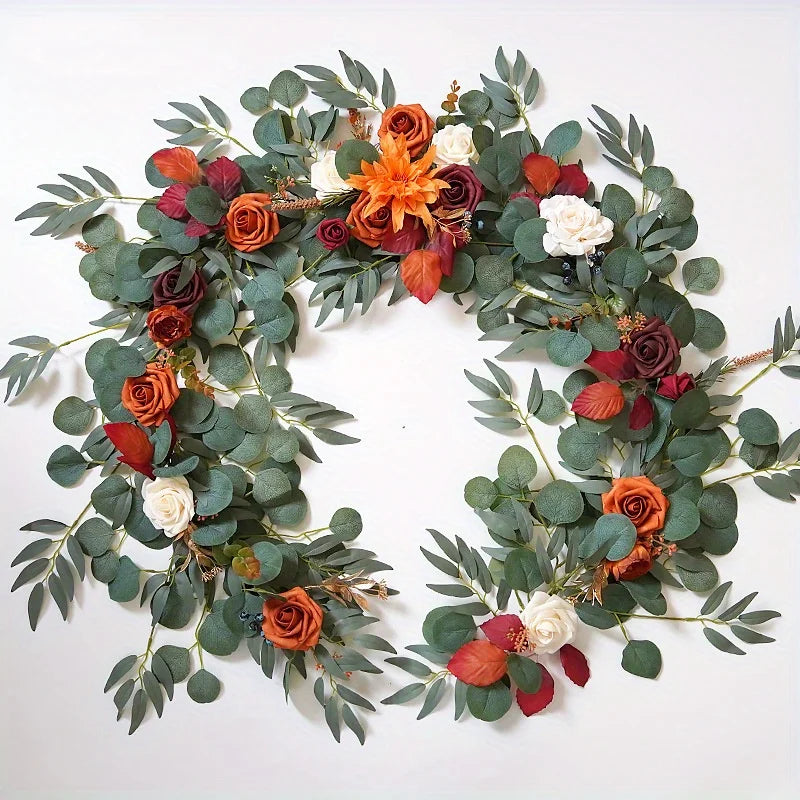 Eucalyptus Garland with Flowers