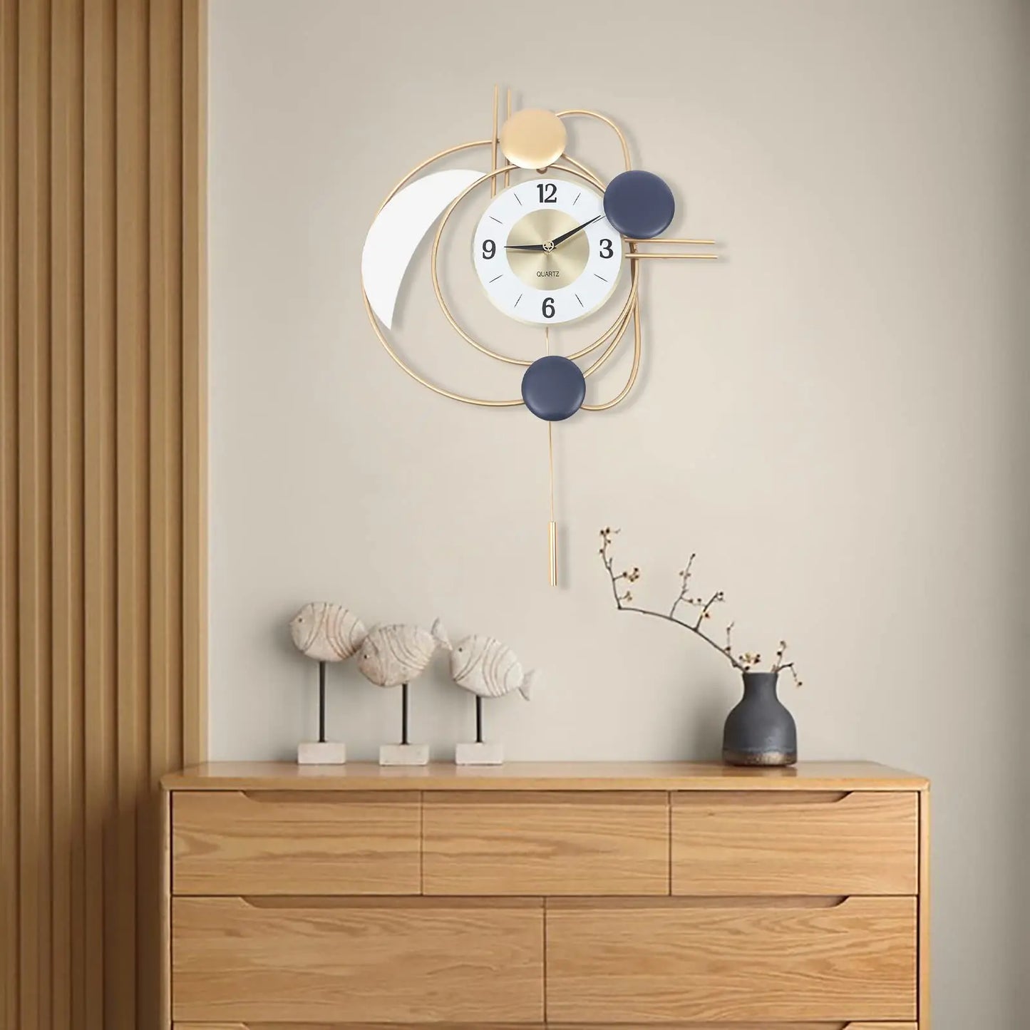 Large Metal  Wall Clock