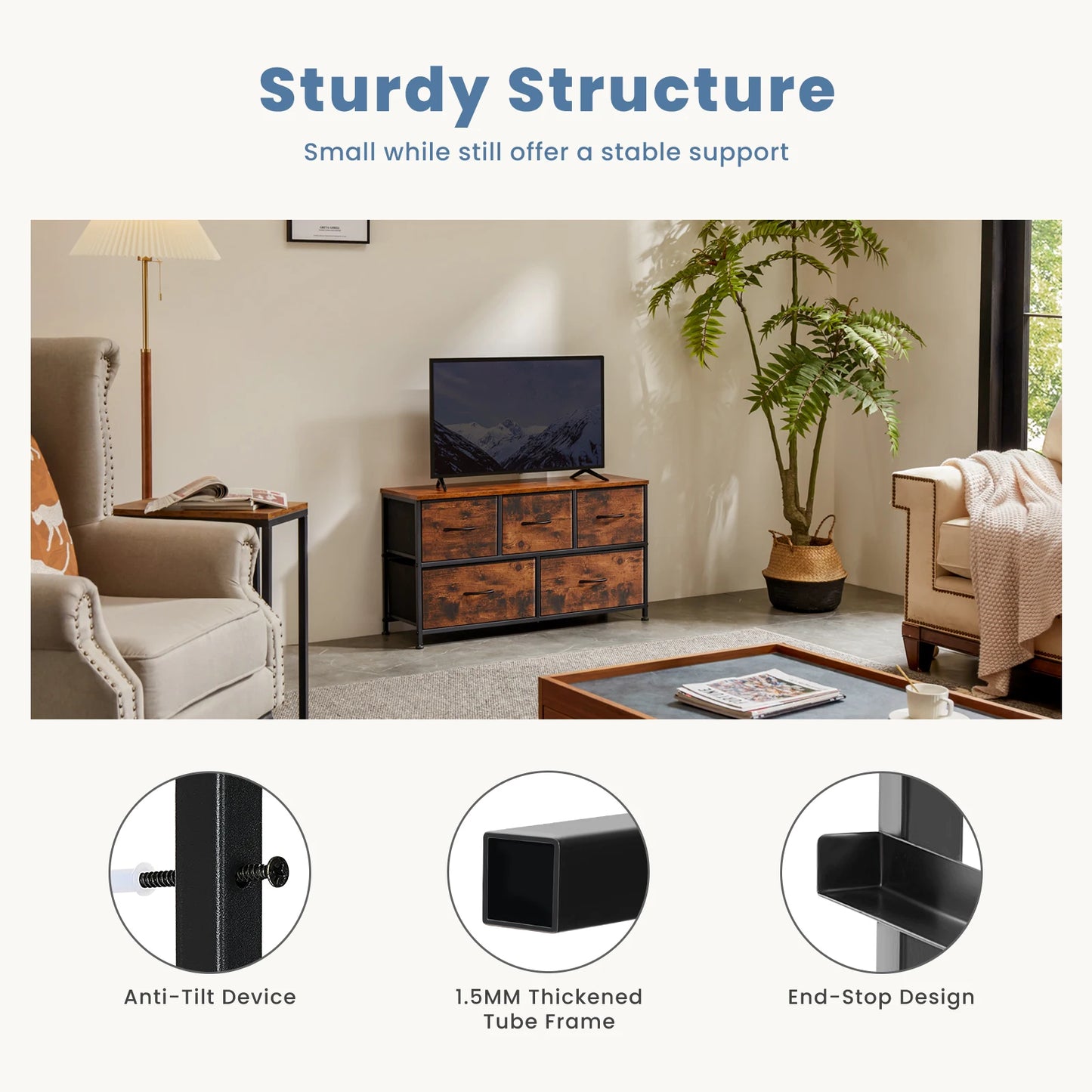 JHK Living Room Display Cabinet