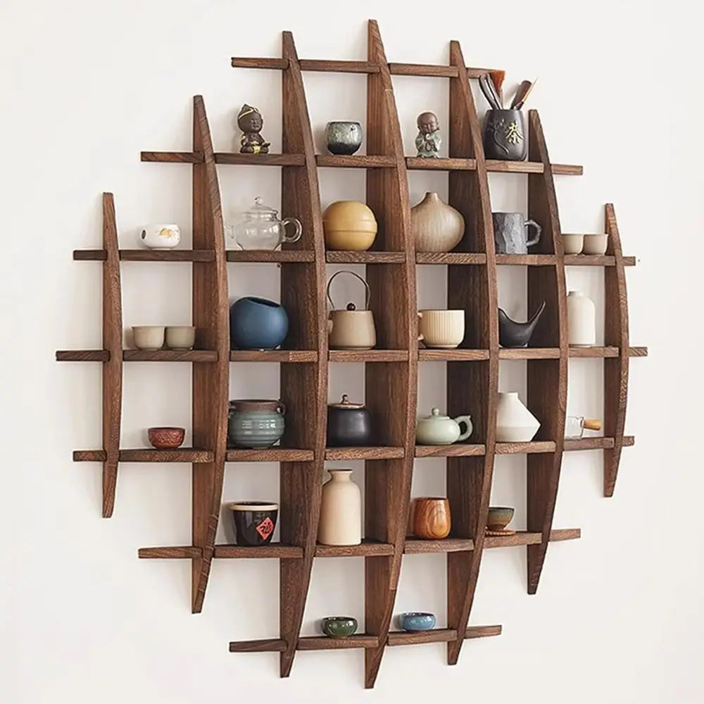 Wood Tea Cup Holder