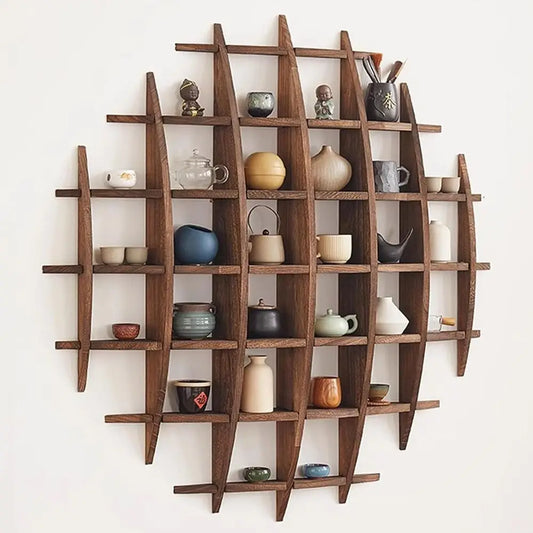 Wood Tea Cup Holder