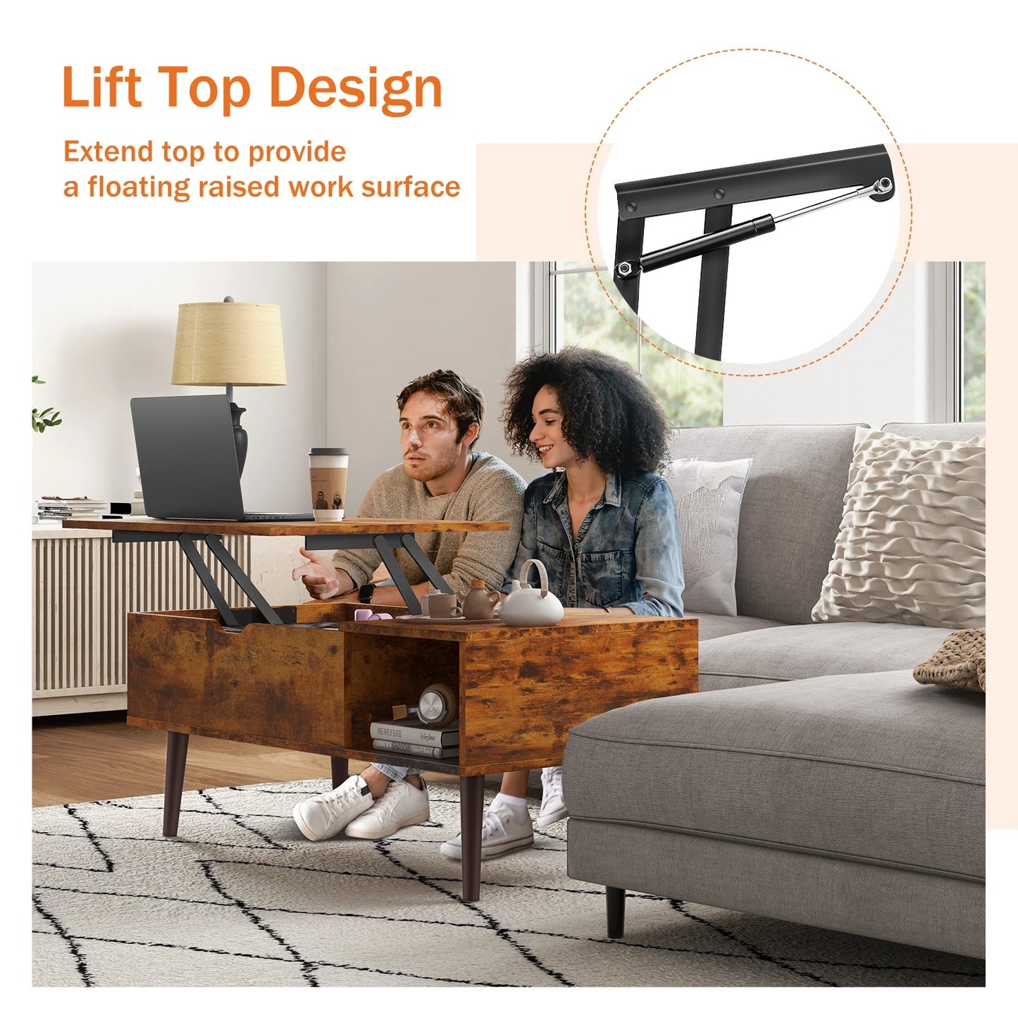 JHK Lift Top Coffee Tables