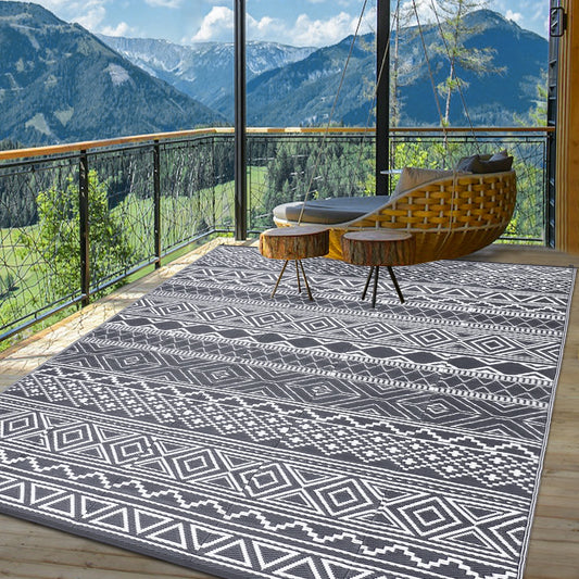 Outdoor Waterproof Reversible Patio Rug