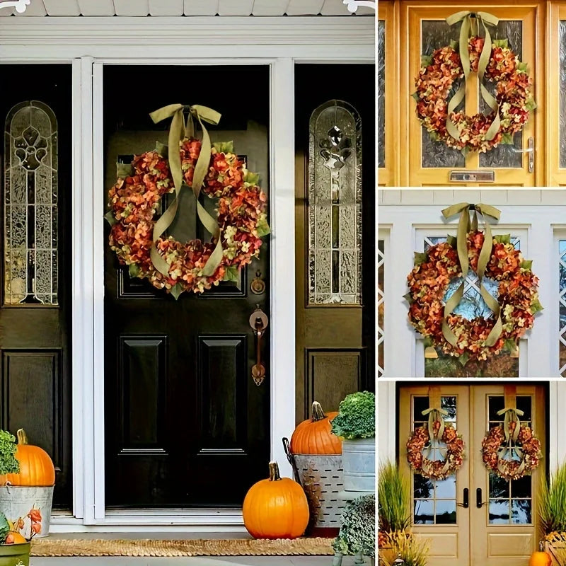 Autumn Hydrangea Wreath