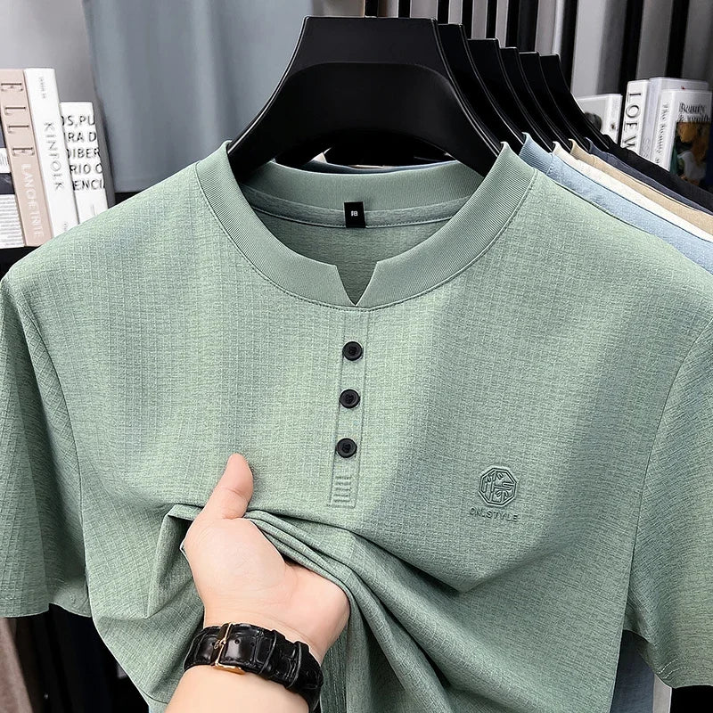 Men's Henley T Shirt