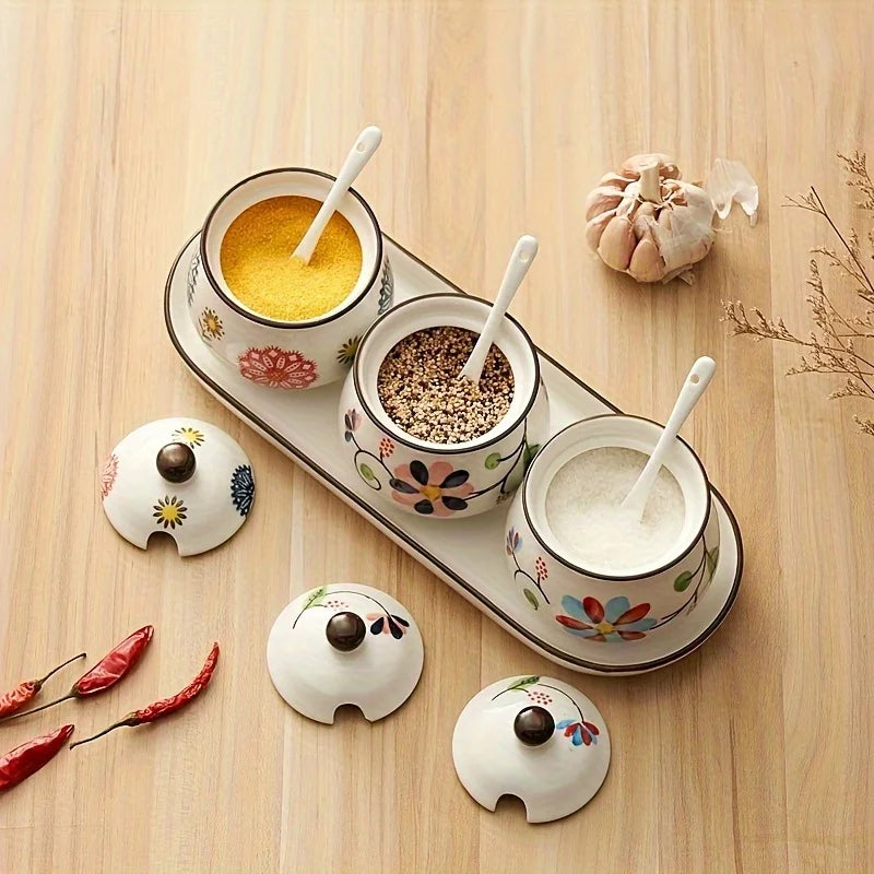 Seasoning Containers with Trays
