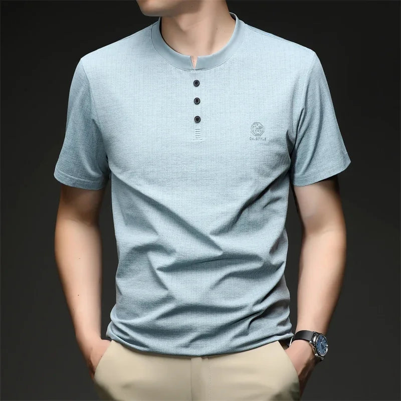 Men's Henley T Shirt