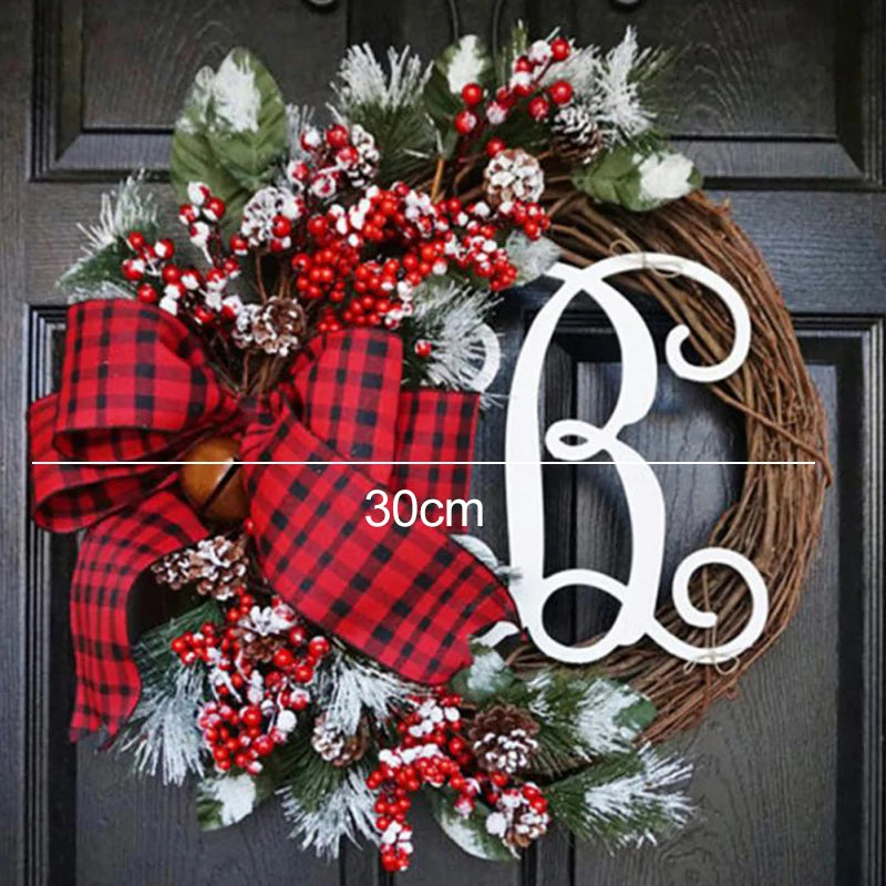 Christmas Letter Wreath